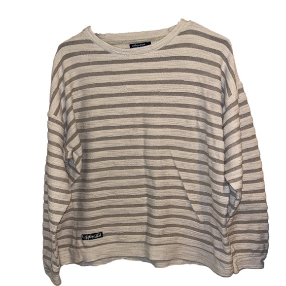 Southern Marsh Tops - Southern Marsh Cream Knit Crewneck